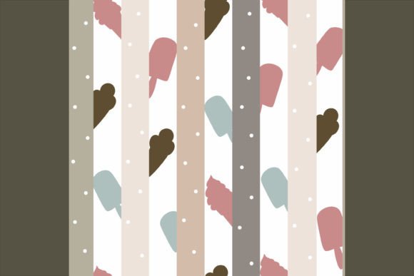 Download Seamless Pattern Cute Ice Cream Design - Premium Bundle